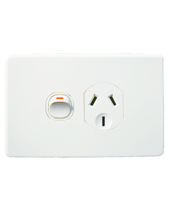 GPO Switched Socket Outlet Flush 1G 10A 250V White