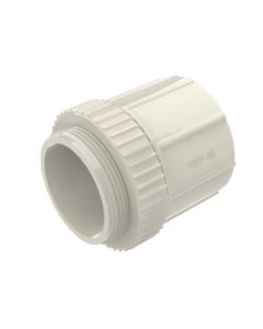 Conduit Converting Adaptor PVC Lock Rings MD 40mm Light Gre