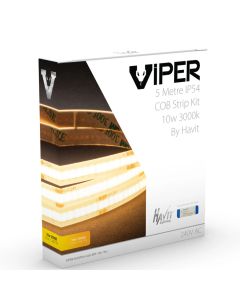 10w per metre 5m COB LED Strip Kit - IP54 complete with Dim