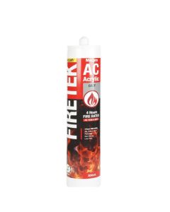Fire Rated AC Acrylic Sealant Cartridge 300ml Light Grey