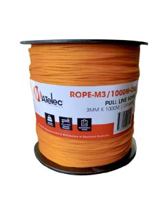 Pull Line Rope 3mm 1000mtr 90kg Orange PP