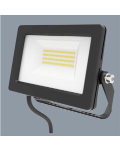LED Floodlight 15W 3/4/5K 80CRI 110deg Blk IP65 IK07