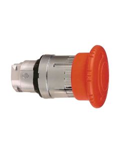 P/Button Actuator 40mm Mush Metal Non Illum Latching 22mm