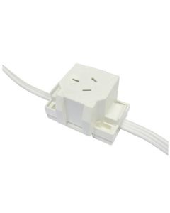 Plug Base Quick Connect Socket In-Line Surface 10A 240V 3Pi