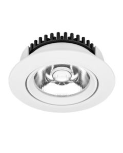 D/Light Rnd Adj 76mm C/O COB LED 7W MR16 3K Wht