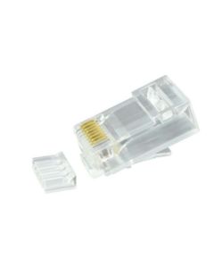Modular Plug RJ45 8P8C CAT6 Unshielded Clr Sol/Str Cbl 10PK