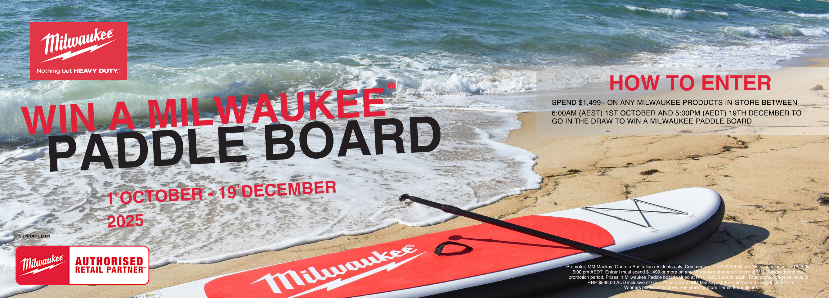 Milwaukee MM Mackay Paddle Board Promo 