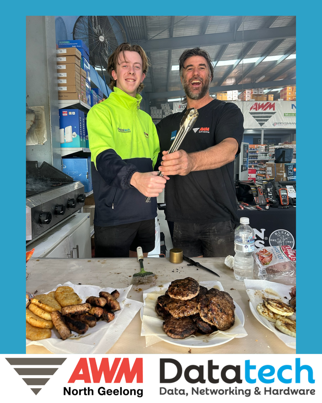 Handover of the Friday BBQ Tongs to Matty