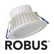 Robus Downlight Round Fixed 92mm Cutout LED 9W 3/4/5/6.5K Dimmable White