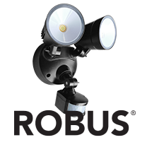 Robus Chase LED Double Spot Wall Light with PIR Sensor 20W CCT Selectable 3000/4000/6000K 100deg Black IP54