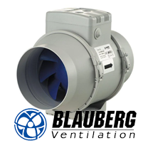 In-Line Ducted Exhaust Fan 150MM 50W Grey