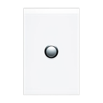 Single Gang Saturn Pure White Switch 